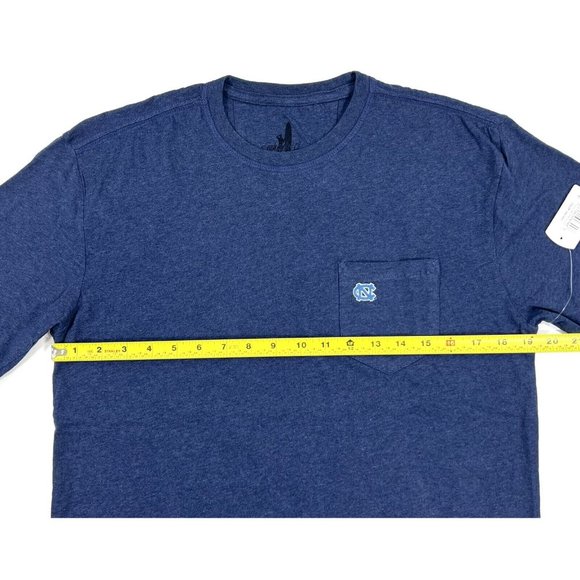 Johnnie-O Mens Small North Carolina Tar Heels T Shirt Blue Short Sleeve - Picture 10 of 11